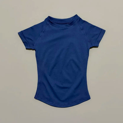 Women's Seamless Short Sleeve Workout Top for Yoga & Fitness