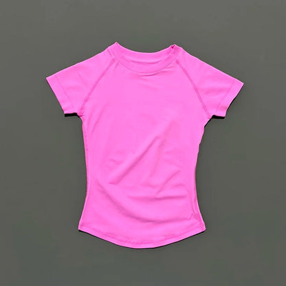 Women's Seamless Short Sleeve Workout Top for Yoga & Fitness