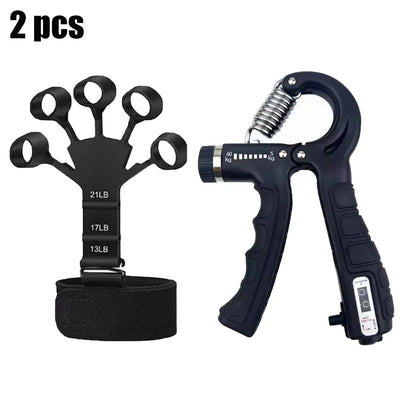 Hand Grip Strengthener Kit – Adjustable Grip, Finger & Wrist Exerciser