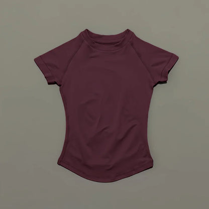Women's Seamless Short Sleeve Workout Top for Yoga & Fitness