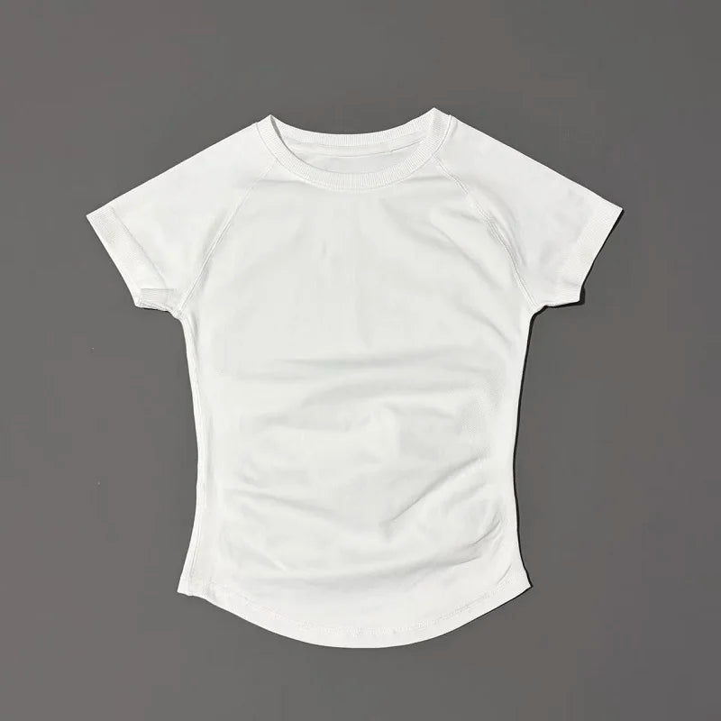 Women's Seamless Short Sleeve Workout Top for Yoga & Fitness