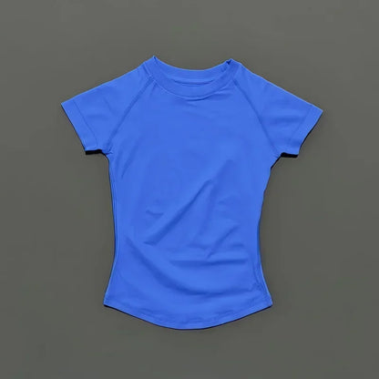 Women's Seamless Short Sleeve Workout Top for Yoga & Fitness