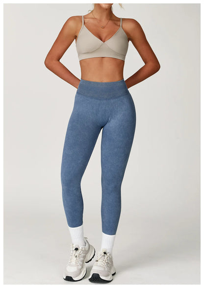 Women's High Waist Seamless Yoga Leggings for Gym & Fitness