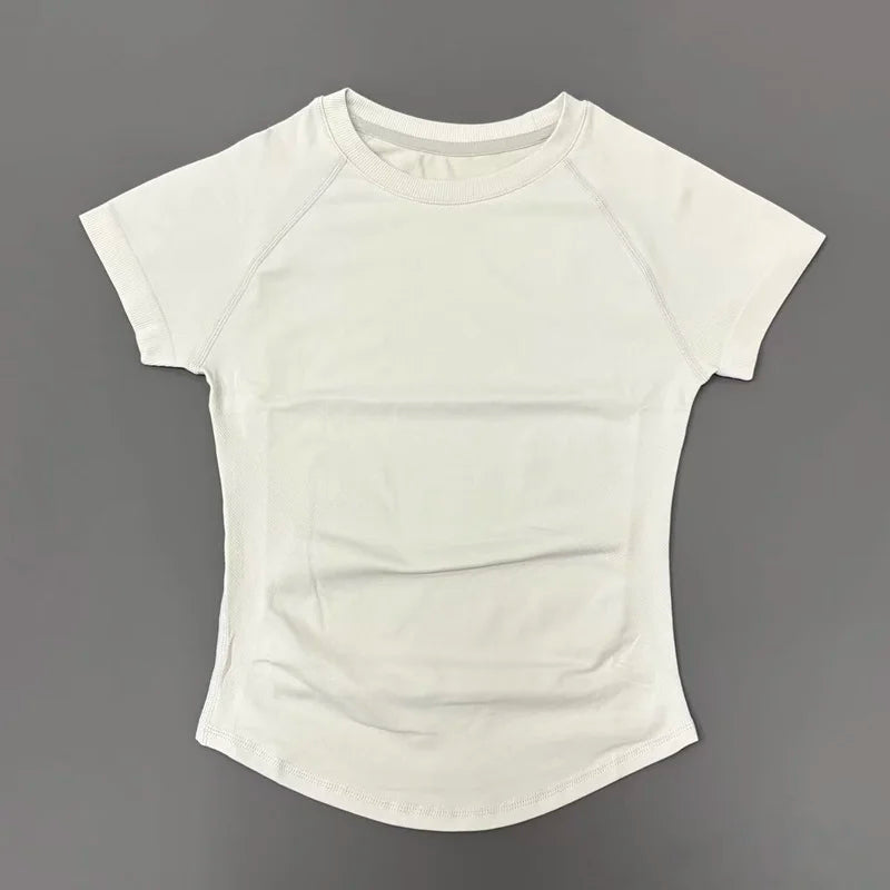 Women's Seamless Short Sleeve Workout Top for Yoga & Fitness