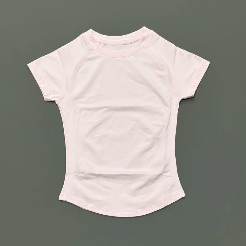 Women's Seamless Short Sleeve Workout Top for Yoga & Fitness
