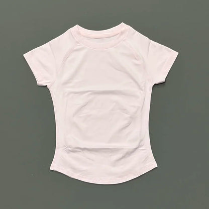 Women's Seamless Short Sleeve Workout Top for Yoga & Fitness