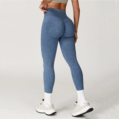 Women's High Waist Seamless Yoga Leggings for Gym & Fitness