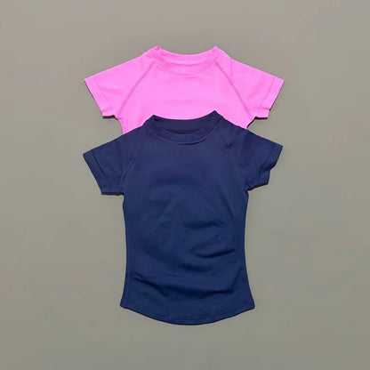 Women's Seamless Short Sleeve Workout Top for Yoga & Fitness