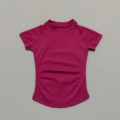 Women's Seamless Short Sleeve Workout Top for Yoga & Fitness