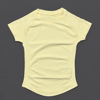 Women's Seamless Short Sleeve Workout Top for Yoga & Fitness