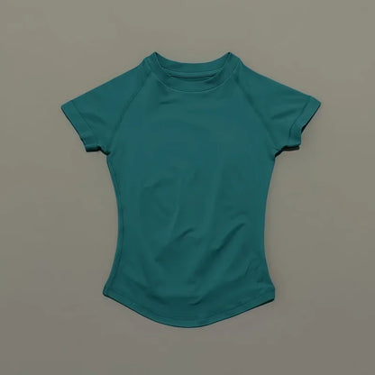 Women's Seamless Short Sleeve Workout Top for Yoga & Fitness