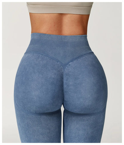Women's High Waist Seamless Yoga Leggings for Gym & Fitness