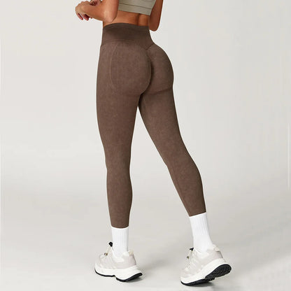 Women's High Waist Seamless Yoga Leggings for Gym & Fitness