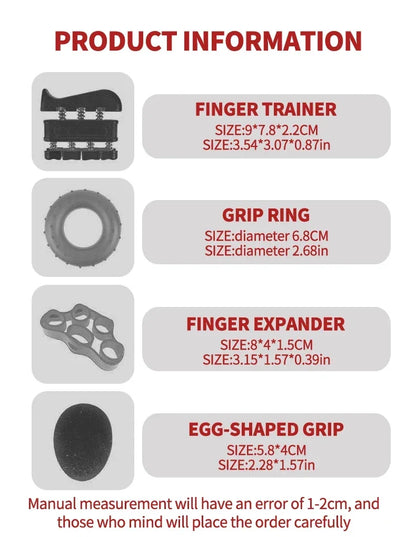 Hand Grip Strengthener Kit – Adjustable Grip, Finger & Wrist Exerciser