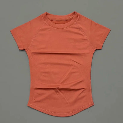 Women's Seamless Short Sleeve Workout Top for Yoga & Fitness