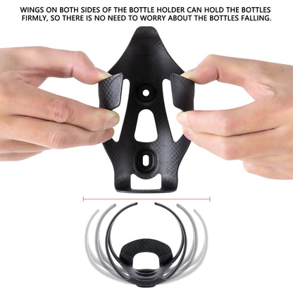 Carbon Fiber Bike Water Bottle Cage for Road, MTB & Gravel Bikes